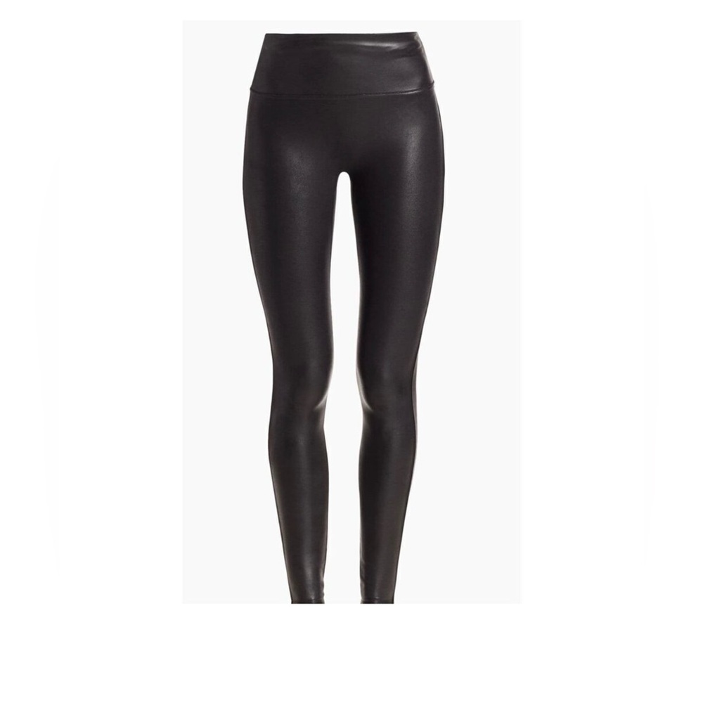 SPANX Faux Leather Black Leggings NWT size XS /TP. R14B